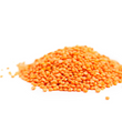Red split lentils, organic