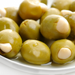 Olives, green almond stuffed, 400g.